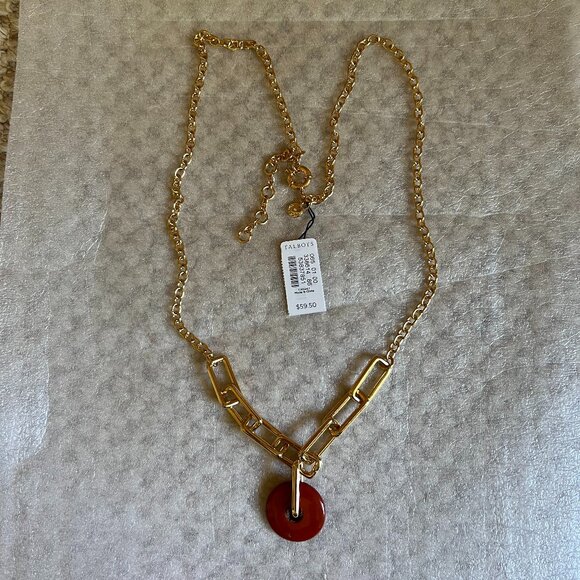 TALBOTS - Links and Circle Pendant -- NEW with Tag - Picture 5 of 9